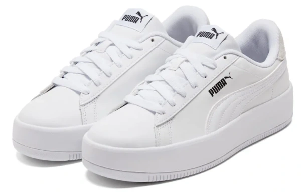 PUMA Lily Platform Leather 'White' Women's