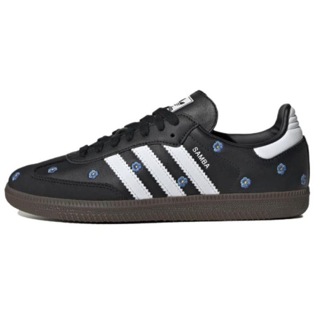 Adidas Originals SAMBA OG Немецкие армейские кроссовки Низкие Топ Черные, белые и синие Женские