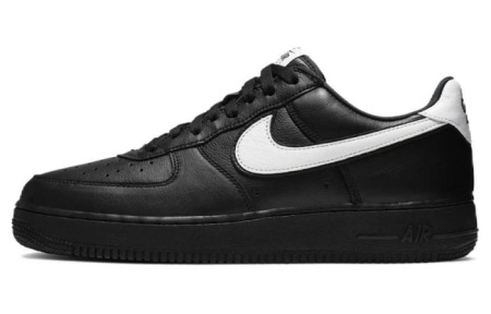 Nike Air Force 1 Low Top Skateboard Shoes Unisex Black