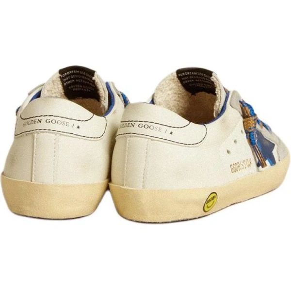 Golden Goose Super Star Low Top Kids' Skateboarding Shoes Blue White Kids'