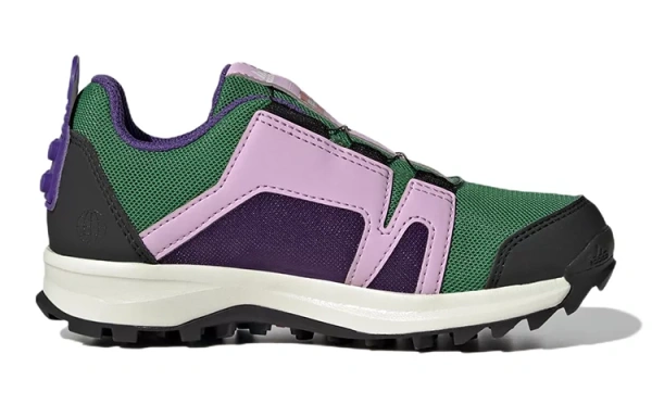 Lego x Adidas Terrex Agravic Boa K Anti Slip Wear Resistant Low Top Kids' Running Shoes Purple Green Kids'