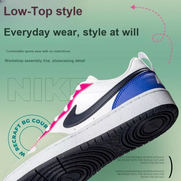 Nike Court Borough Low Honeydew Pink GS