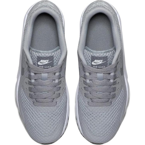 Nike Air Max 90 Детские Скейтбординги Низкие Топы Серые Школьного возраста
