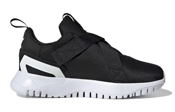 Adidas Originals Flex Collection 2.0 Anti-Slip And Wear-Resistant Lightweight Sports Casual Shoes Black White Kids'