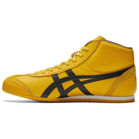 Onitsuka Tiger Mexico Mid Runner Повседневная обувь Высокие кеды Желтый черный Унисекс