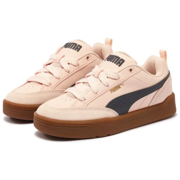 PUMA Park Lifestyle Anti Slip And Wear Resistant Breathable Low Top Skateboard Shoes Unisex Pink Blue