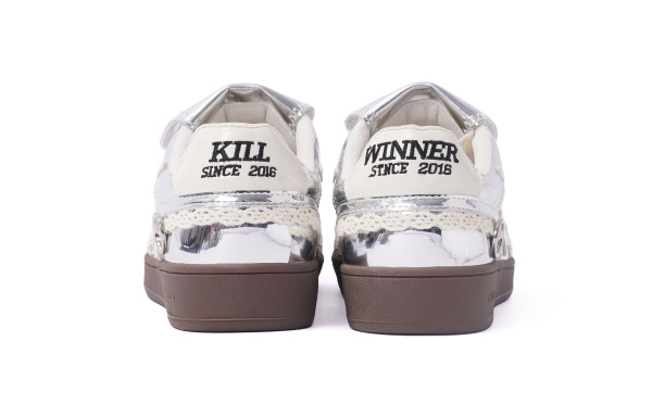 KILLWINNER Немецкие армейские кроссовки Low Top Глянцевые Серебряные Женские