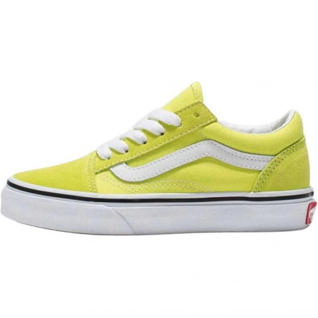 Vans Anti-Slip Wear-Resistant Low-Top Kids' Skateboarding Shoes Neon Yellow Kids'