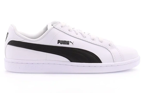 PUMA Smash L Coverage Support Low Top Skateboard Shoes Unisex White Black