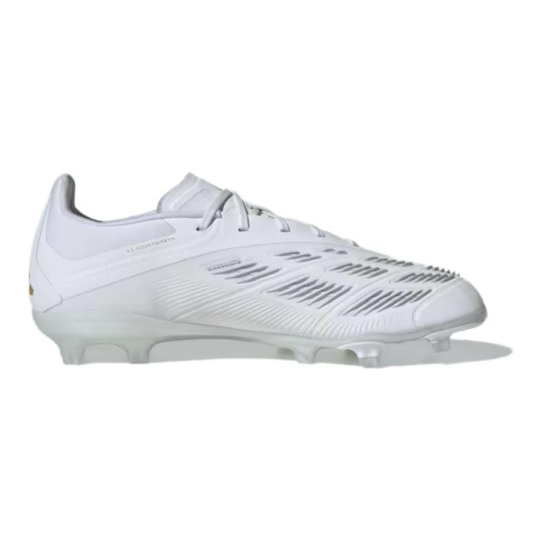 Adidas PREDATOR ELITE Slip Resistant And Abrasion Resistant Coverage Support Low Top Kids' Soccer Shoes White Kids'
