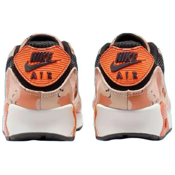 Nike Air Max 90 Anti Slip Wear Resistant Low Top Casual Running Shoes Unisex Pink Black Orange