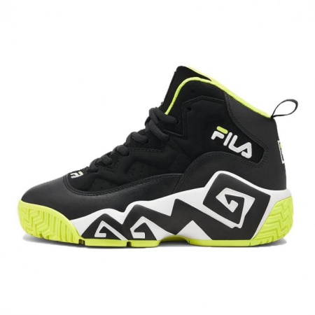 FILA KIDS MB Anti-Slip Wear-Resistant High-Top Children's Basketball Shoes Green Kids'