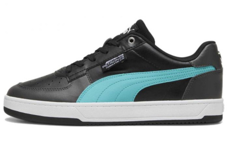 PUMA Mercedes AMG PETRONAS Caven 2.0 Anti Slip Wear Resistant Low Top Skateboard Shoes Unisex Black Blue