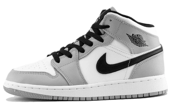 Jordan 1 Mid Light Smoke Grey GS