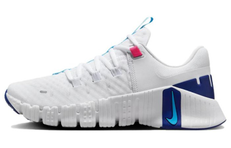 NIKE Free Metcon 5 Кроссовки для тренировок Низкий Верх Белый и Синий Цвет Женские