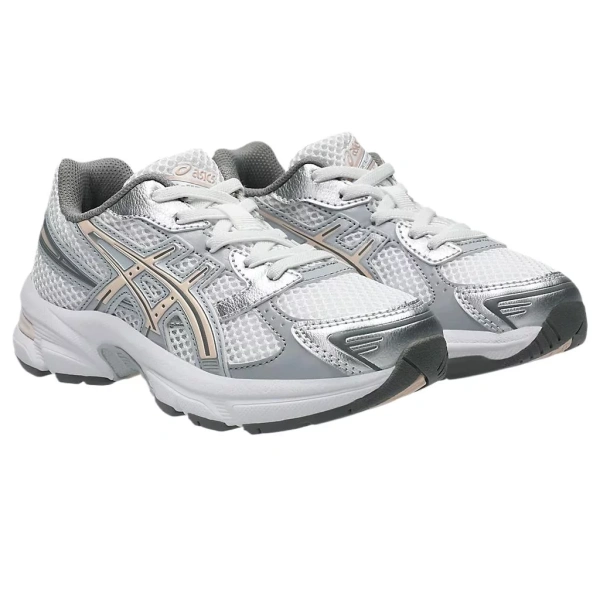 Asics Gel 1130 Slip Resistant Cushioning Low Top Kids Lifestyle Shoes White/Pearl Pink Kids'
