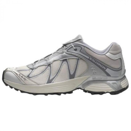 SALOMON XT WHISPER Anti Slip Wear Resistant Low Top Running Shoes Unisex Gray Silver