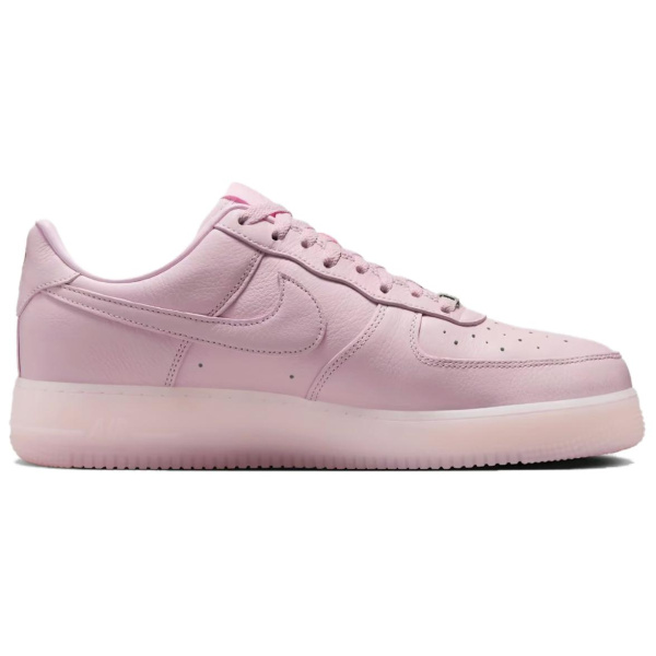 Nike Air FORCE 1 Кроссовки для скейтбординга Низкие Топы Розовые Серебряные Унисекс
