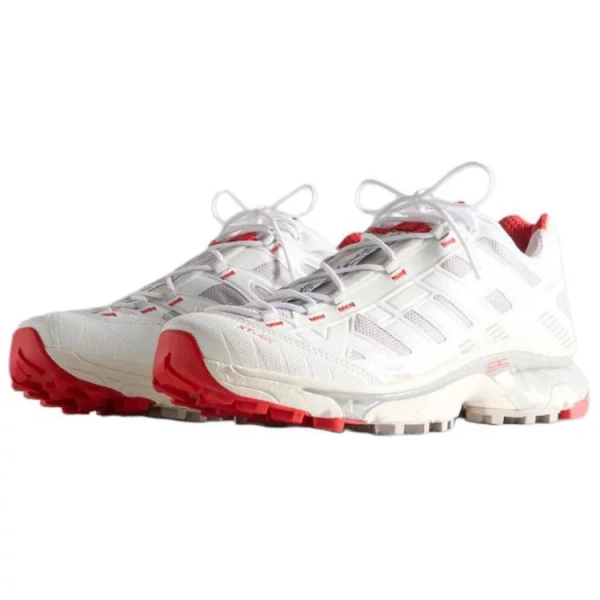 KITH x SALOMON Anti Slip Wear Resistant Low Top Casual Running Shoes Unisex White Gray