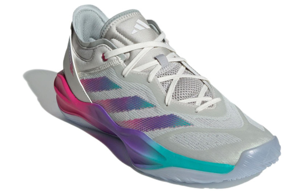 Adidas ADIZERO BOUNCE SELECT 2,0 Баскетбольные кроссовки Низкие Ярко-белый/Пурпурно-розовый/Розово-белый Унисекс