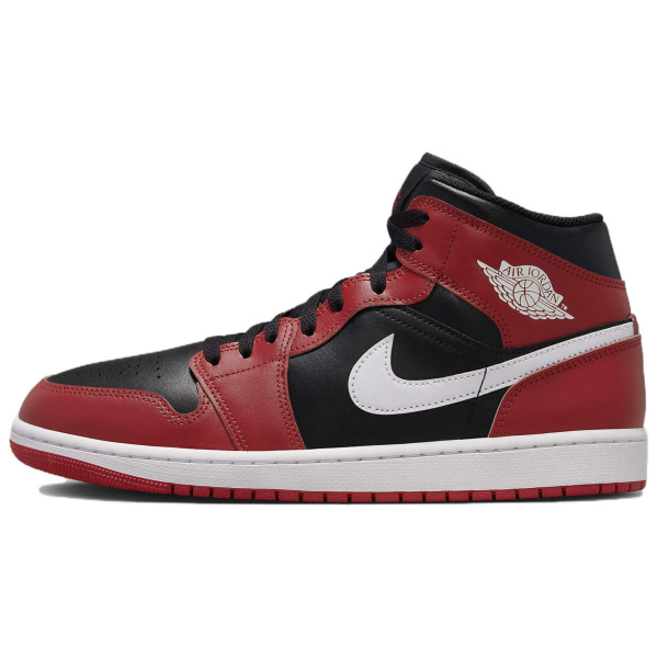 Jordan Air Jordan 1 Винтажные баскетбольные кроссовки MID Топ Красный черный Мужские