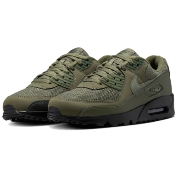 Nike Air Max 90 Anti Slip Wear Resistant Low Top Running Shoes Men's Green