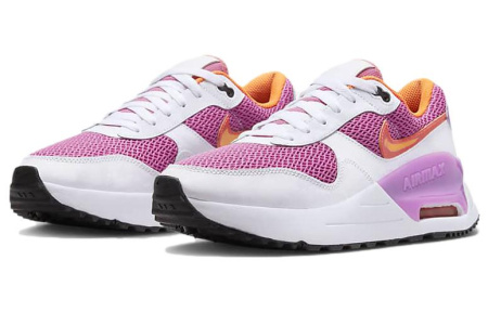 Nike Air Max SYSTM Low Топ Спортивная Повседневная Обувь Женская Розовая Белая