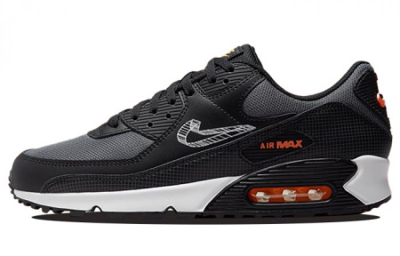 Nike Air Max 90 3D Swoosh Black Grey Orange