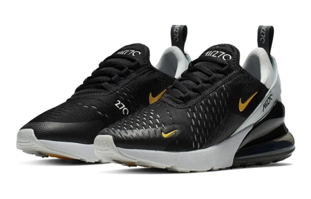 Nike Air Max 270 Детские беговые кроссовки Низкий Верх Подходит для школьного возраста