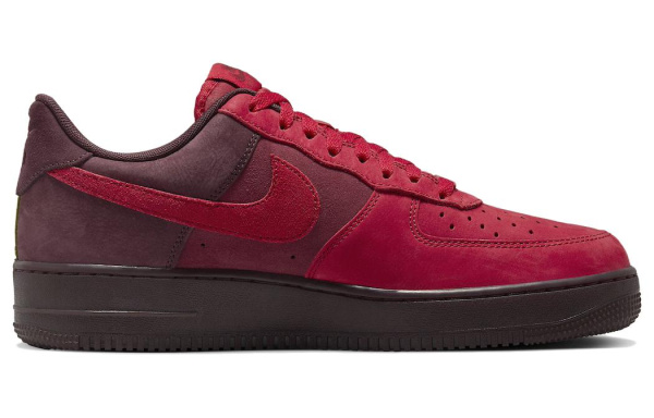 Nike Air FORCE 1 Кроссовки для скейтбординга Низкие Красные Мужские