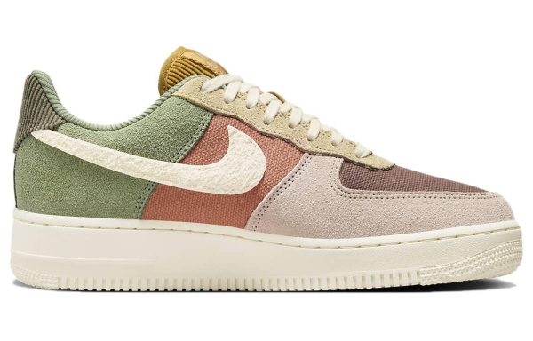 Nike Air FORCE 1 Кроссовки для скейтбординга Низкие Кроссовки Красный зеленый Женские