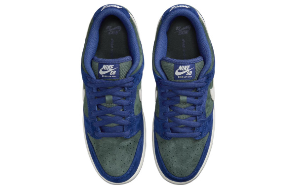 NIKE Dunk SB Кроссовки для скейтбординга Низкие Зеленый Синий Белый Мужские
