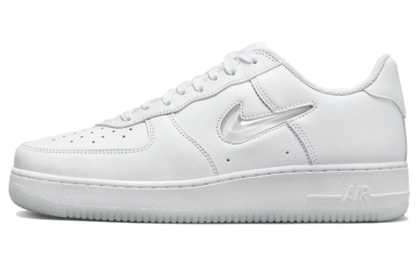 Nike Air Force 1 Low '07 Retro Color Of The Month Jewel Swoosh Triple White