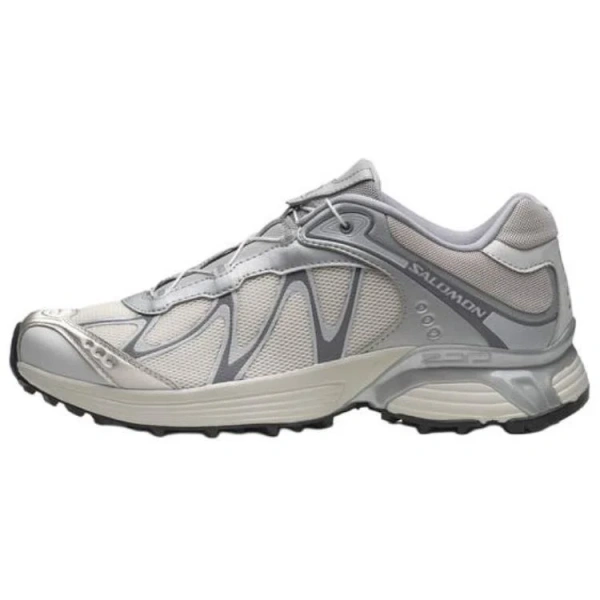 SALOMON XT WHISPER Anti Slip Wear Resistant Low Top Running Shoes Unisex Gray Silver