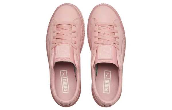 PUMA Basket Platform Core Pink Low Board Shoes Women's