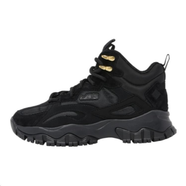 FILA KIDS Anti Slip Wear Resistant High Top Kids Lifestyle Shoes Black Kids'
