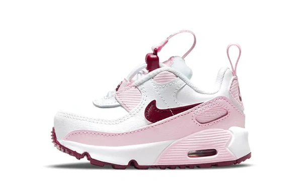 Nike Air Max 90 Toggle Low-Top Toddler Shoes White Red Pink Infant And Toddler