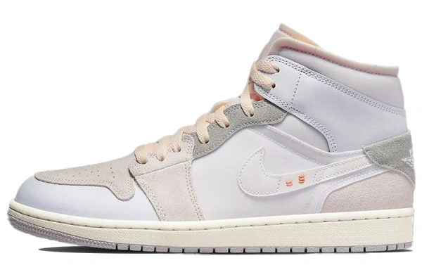 JORDAN 1 Mid Se Craft Inside Out White Grey