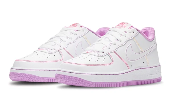 Nike Air Force 1 Low Contrast Stitch Fuchsia Glow GS