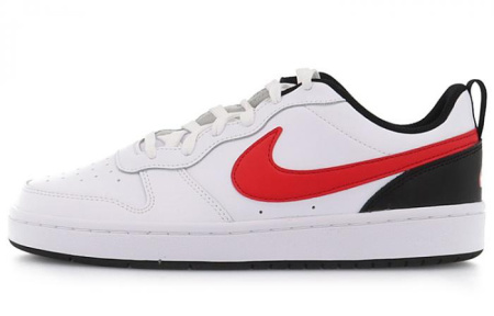 Nike Court Borough 2 Low White University Red GS