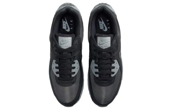 Nike Air Max 90 Abrasion Resistant Low Top Casual Shoes Men's Black