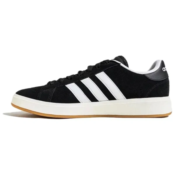 Adidas Grand Court Base 00s Anti Slip Wear Resistant Low Top Skateboard Shoes Unisex Black