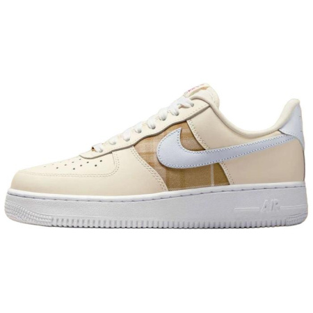 Nike Air Force 1 Устойчивые к истиранию Низкие Кроссовки для скейтбординга Женские Бежево-коричневые