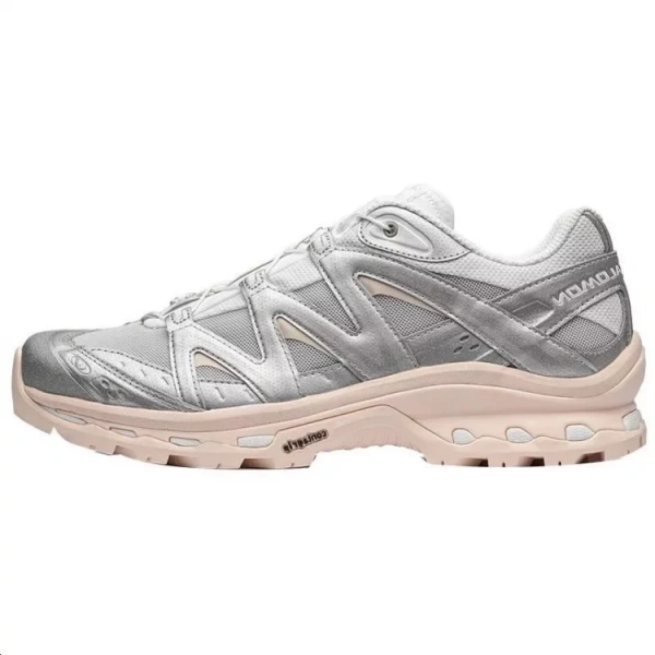 SALOMON XT Quest Slip Resistant Low Top Outdoor Shoes Unisex Gray White Pink