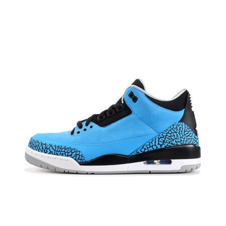 Jordan Air Jordan 3 Retro Powder Blue MID Топ Баскетбольные кроссовки Мужской Black Blue Выпуск 2014 года