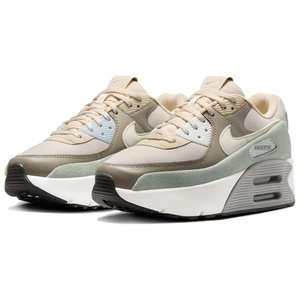 Nike Air Max 90 Беговые кроссовки Низкие Песочный Flow/Свет Army/Нефритовый HORIZON/Светлый костный Женские