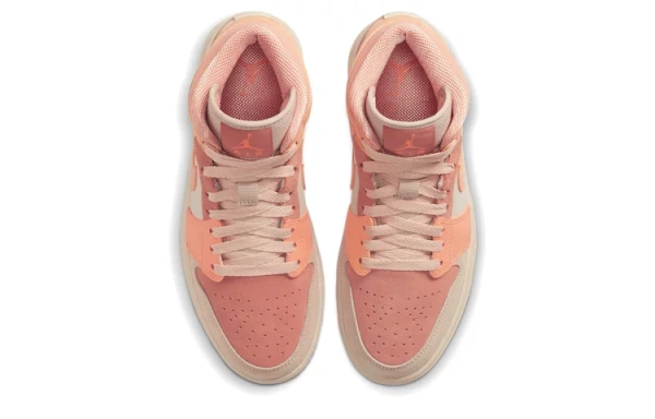 JORDAN 1 Mid Apricot Orange Women's