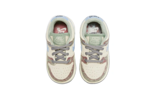 NIKE Dunk SB Детская обувь, низкие кеды, цвет экрю