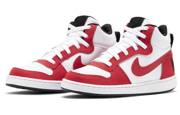 Nike Court Borough Mid Gym Red White GS