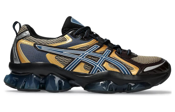Asics Гель Quantum Kinetic Беговые кроссовки Низкие Синий/желтый Мужские